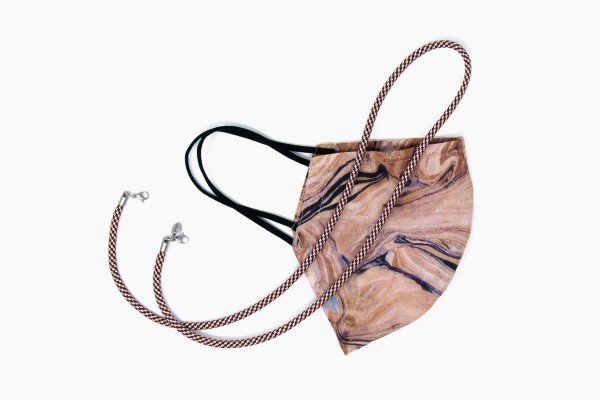 Brillenband Maskenband Bordeaux Handarbeit soleash Deutschland